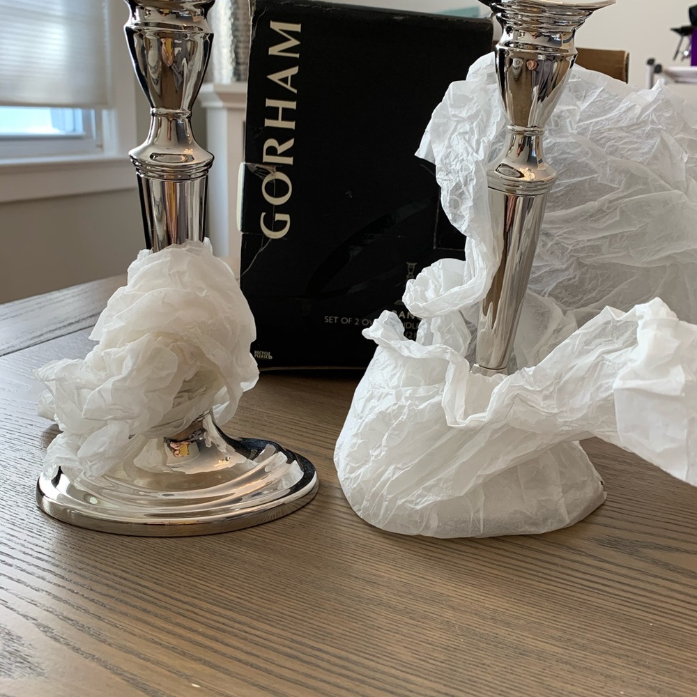 Gorham set of 2 candlesticks